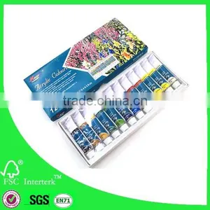 12x12ml Artist Acrylic Paints Fine Color Acrylic Paints Supplier thumbnail-1