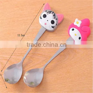 Customized Silicone Baby Spoon With Lovely Cartoon thumbnail-6