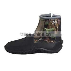 Mens Camo Wading Shoes, Fishing Boots With Zipper, Neoprene Surfing Shoes thumbnail-3