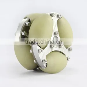 100mm Aluminum Assemble Robot Omni Wheel With PU Roller 14182 thumbnail-3
