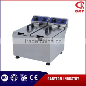 Best Selling Commercial Electric Potato Fryer 8L+8L GRT - E082V thumbnail-1