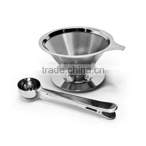 Cone Coffee Filter,Stainless Steel Coffee Filter and Coffee Scoop Sign in thumbnail-5