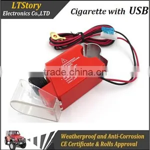Motorcycle Cigarette Lighter USB Socket Charger thumbnail-1