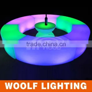Hot Sale LED Curved Chair Snake Bar Chairs for Nightclubs thumbnail-1