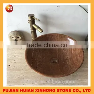 2016 Red Gradient Indoor Granite Top Stone Wash Basin thumbnail-3