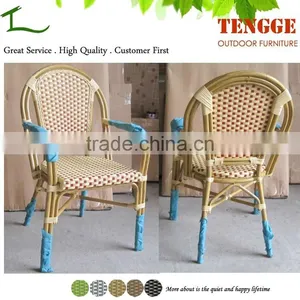 TG15-0159 Outdoor Rattan Double Aluminum Tube Bamboo Furniture Set thumbnail-1