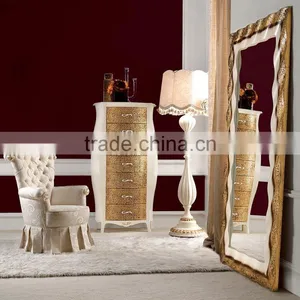 Luxury Golden Bedroom Standing Dressing Mirror thumbnail-1
