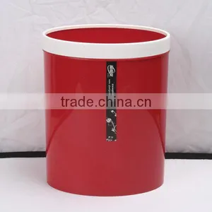 Plastic Double Color Big Semi-Round Trash Can Dustbin 12L thumbnail-2