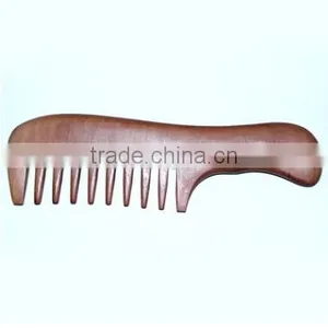 Ionic Type and Wood Handle Material Beard Brush and Comb thumbnail-3