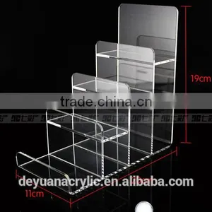 Elegant Transparent Acrylic Wallet Display Stand 4 Layer thumbnail-3
