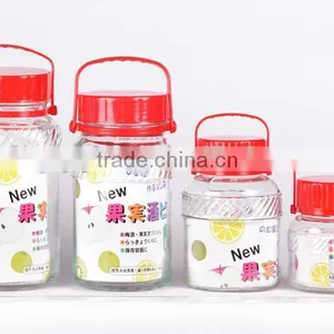 Transparent Airtight Glass Brewed Wine Bottle thumbnail-1