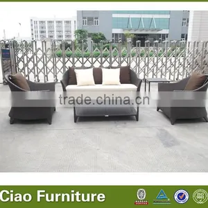 Fashional Garden Wicker Sofa Set Outdoor Rattan Table and Chair thumbnail-2