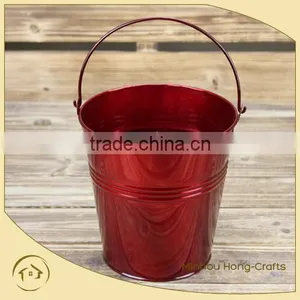 Iron Ash Bucket Printed Garden Pails Iron Garden Bucket Metal Bucket Pail thumbnail-1