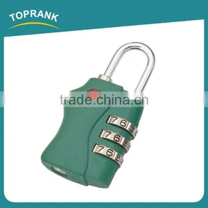 Toprank Promotional Tsa Approved Combination Luggage Zipper Lock 3 Dial Combination TSA Lock For Luggage Bag thumbnail-1