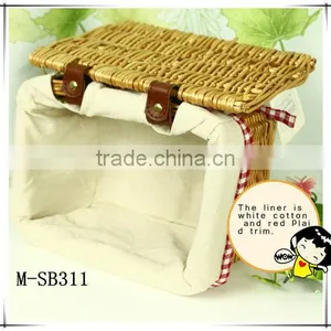 Christmas Empty Wicker Basket Wholesale thumbnail-2