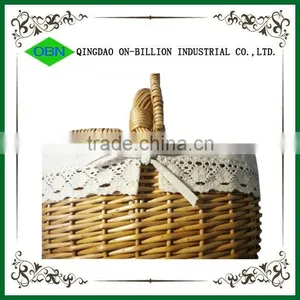 Cheap Empty Wicker Oval Picnic Basket thumbnail-5