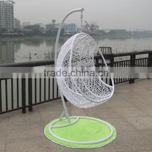 White Swing Chair Leisure Chair Specific Use thumbnail-1