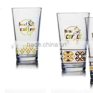 6oz 8oz 10oz 12oz Caffe Latte Espresso Cappuccino Color Printing Glass Coffee Mug thumbnail-4