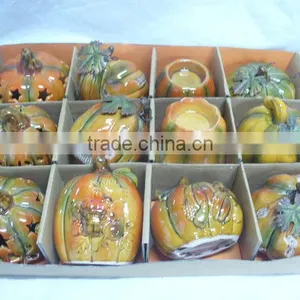 Decorative Ceramic Halloween Pumpkin thumbnail-1