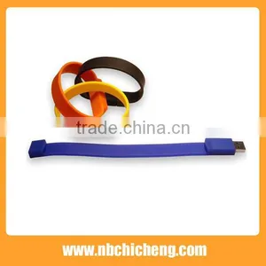 Silicon U Disk Bracelet, Wrist Band Flash Drive U-Disk, USB Wristband Flash Drive thumbnail-2