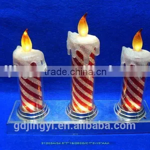 LED Light Acrylic Colorful Candle Table Decoration for 2015 thumbnail-1