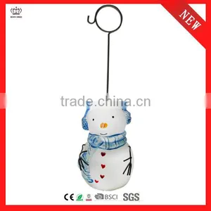 2014 Hot Sales Whosesales High Quality LED Acrylic Snowman Name Card Holder thumbnail-1