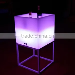 Single Plastic LED Lighting Shelf, Wall Mount Plastic Wine Rack Shelf thumbnail-5