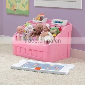 2016 New Custom Children Room Pink Plastic Toys Big Storage Box From ICTC Factory thumbnail-3