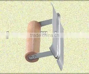 Carbon Steel Corner Trowel With Wooden Handle thumbnail-1