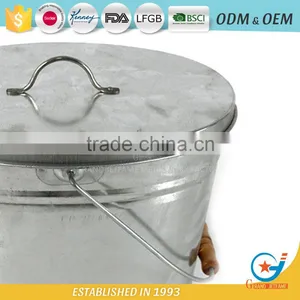 Galvanized Garbage Box Metal Outdoor Trash Cans thumbnail-1