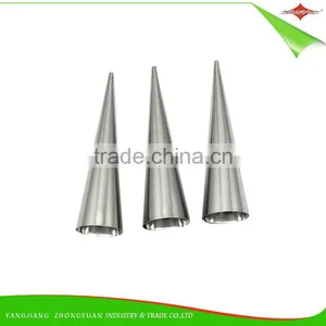 ZY-F1412 3pcs Stainless Steel Cream Horn Set Small Size Cream Horns thumbnail-1