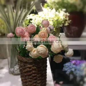 Wholesale Single Stem Ranunculus Artificial Silk Flowers for Wedding Decoration thumbnail-1