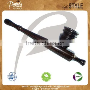 New Fashion High Quality 100% Natural Color Smoking Pipe Wooden Pipe thumbnail-1
