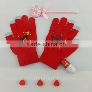 Customize Any Colors Printing 3 Fingers Touch Screen Gloves thumbnail-4