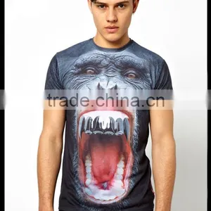 High Quality All Over Sublimation Printed Tshirt thumbnail-1