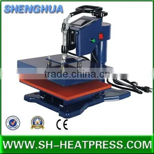 2016 Shenghua Hot Selling Cheap Swing Heat Press Transfer Machine With Mini Size 15*15cm, 23*30cm, 30*30cm thumbnail-1