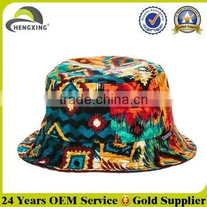 Spring Fashion Digital Printing Bucket Hat Custom Floral Bob Hat thumbnail-1