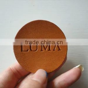 2017 Fashion Design High Quality Custom Brown Leather Patch thumbnail-4