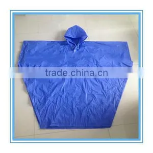 PEVA Ladder-Shaped Sky Blue Poncho thumbnail-4