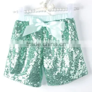 Fashion Girls' Summer Cotton Shorts High Quality Baby Sequin Shorts Kids Short Pants in Stock thumbnail-5