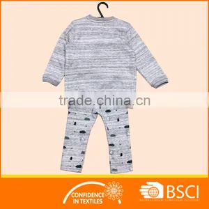 Spun Velvet Melange Boy Clothing Apparel Set thumbnail-2