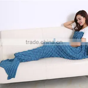 Custom Acrylic Knitting Adult Mermaid Tail Blanket Pattern thumbnail-4