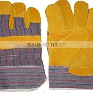 Cheap Cowhide Working Gloves With Polyester Liner thumbnail-1