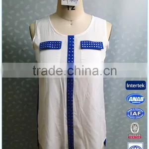 Summer Casual Short Front Long Back Ladies Tops And Blouses 2015 thumbnail-1