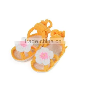 Summer Flower Free Pattern Crochet Knitting Shoes for Baby thumbnail-5