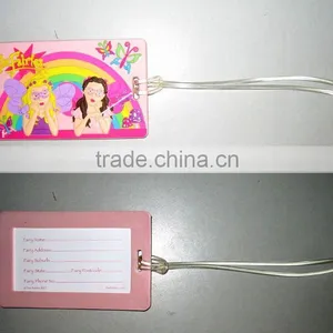 3D PVC Plastic Travel Tag Luggage Tag thumbnail-1