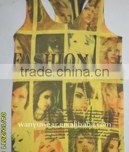 Colorful Printed Seamless Lady Vest thumbnail-1