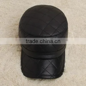 2013 Hot Selling Ear Protector Genuine Leather Hat Winter Hat thumbnail-1