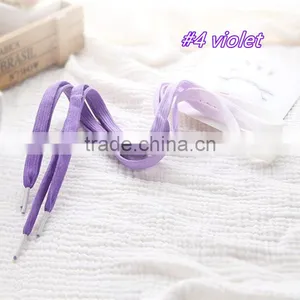 Violet Print Color Laces For Sneakers~Gradient Printing Shoelaces~7 Colors~Customized Flat Laces thumbnail-1