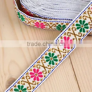 Factory Directly Sale Polyester Jacquard/ethnic/embroidery Ribbon for Garments thumbnail-5